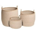 thumbnail image 3 of Colonial Mills Prevé Indoor/Outdoor Basket - Taupe & White 18"x18"x17", 3 of 3