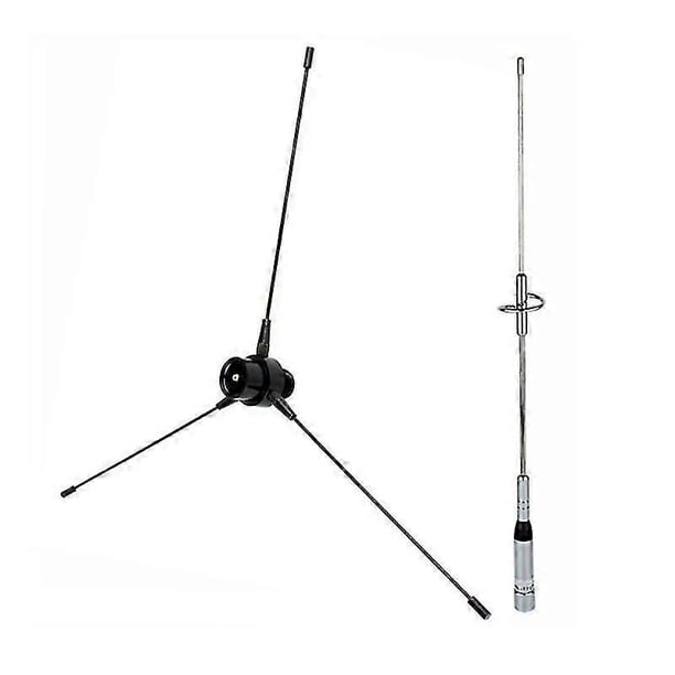 2 juegos de accesorios electrónicos: 1 juego de antena UHF-F 10-1300MHz y 1 juego de antena de doble banda UHF / VHF 144/430MHz 2.15
