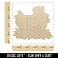 thumbnail image 2 of Cartoon Chicken Hen Sitting on Nest Wood Shape Unfinished Piece Cutout Craft DIY Projects - 4.70 Inch Size - 1/4 Inch Thick, 2 of 7