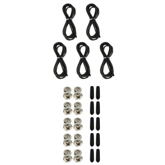 Cuerda de repuesto Cable de material acero Cuerda de saltar ajustable Tornillo de cuerda Negro