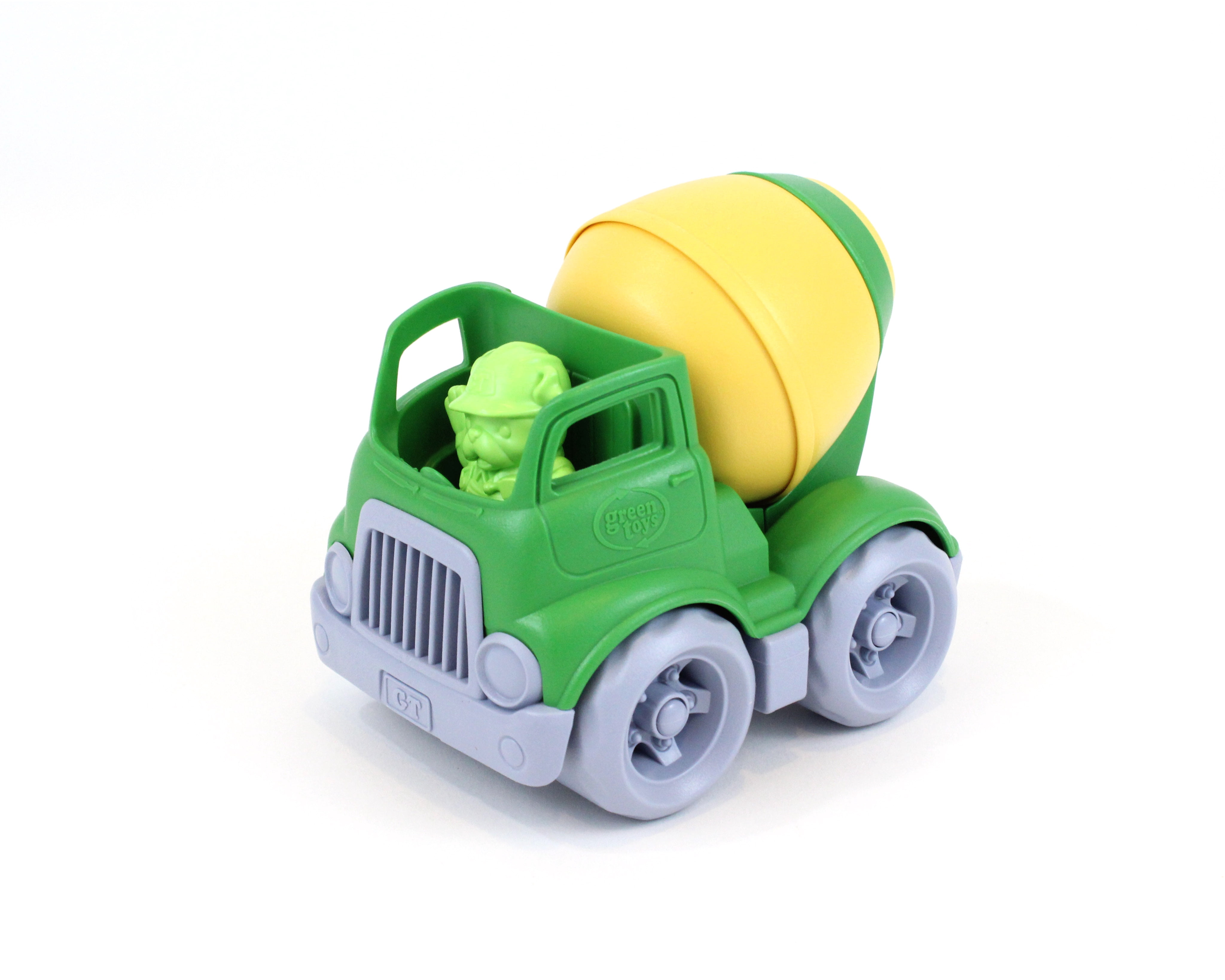 Green Toys - Green and Yellow Mixer Construction Truck