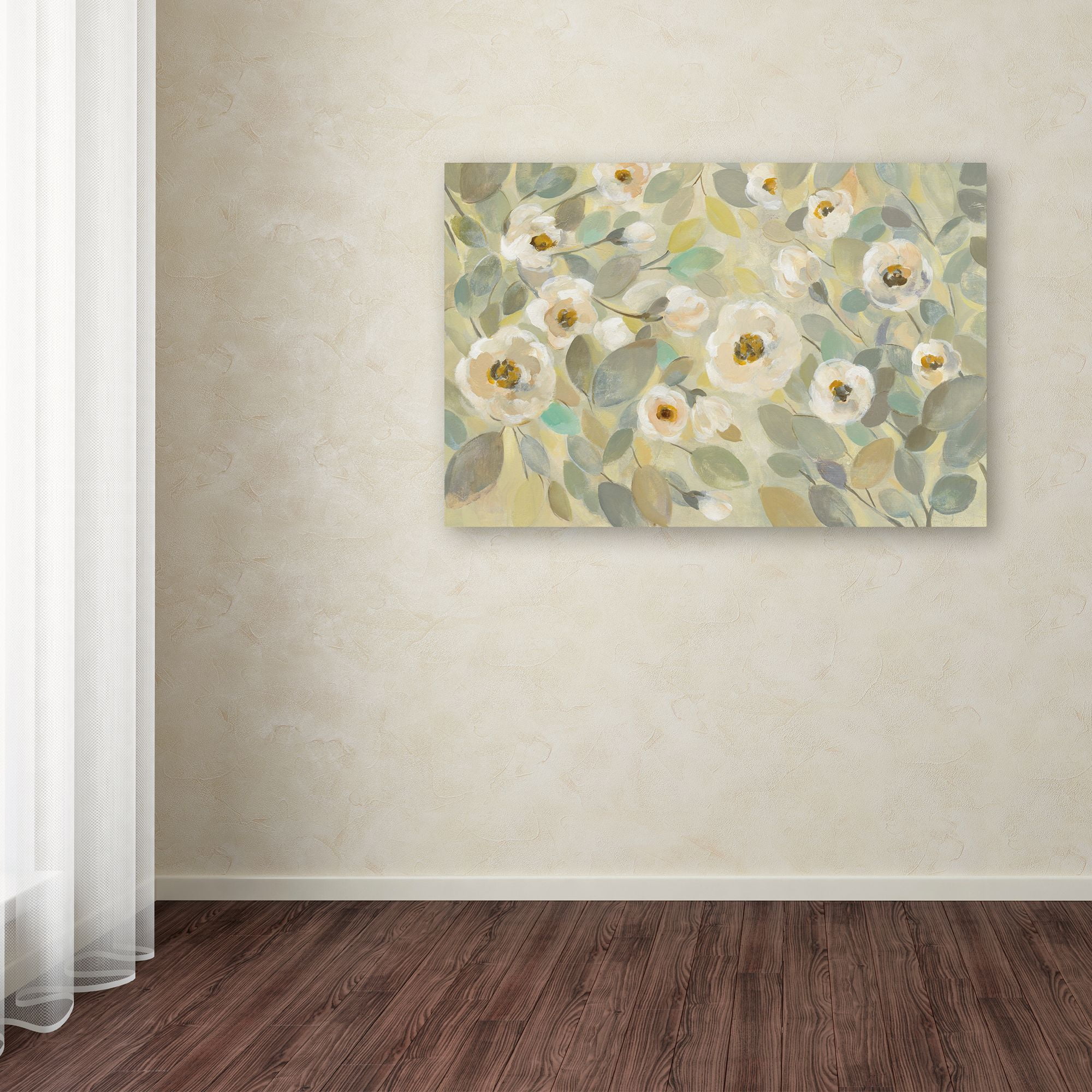 Trademark Fine Art 'Blooming Branches Flower' Canvas Art by Silvia Vassileva