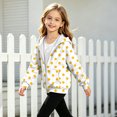 thumbnail image 5 of Zip Up Hoodie for Girls Polka Dot Print Long Sleeve Sweatshirt Hooded Jacket Front Pockets Trendy Fall Winter Casual Loose Fit Top, 5 of 6