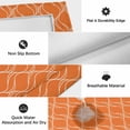 thumbnail image 6 of Orange Stripes Outdoor Rug for Patio/Deck/Porch, Non-Slip Large Area Rug 3 x 5 Ft, Simple Geometric Modern Monochrome Indoor Outdoor Rugs Washable Area Rugs, Reversible Camping Rug Carpet Runner, 6 of 8