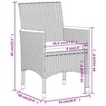 thumbnail image 4 of vidaXL 5 Piece Garden Lounge Set Poly Rattan Black, 4 of 5