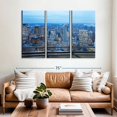 thumbnail image 2 of Elephant Stock Ny Office Window View Wall Art - Horizontal Multi Panel Canvas - Living Room Wall Decor - City Multi Panel - Blue And Gray Decor - 65" x 42", 2 of 8