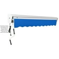 thumbnail image 6 of Awntech 16 Ft Destin Left Motorized Heavy Duty Patio Retractable Awning with Protective Hood (192in x 10.38in x 120in), Bright Blue, 6 of 6