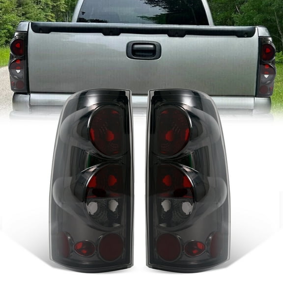 Tail Lights for Chevy Silverado 1500 2500 3500 1999-2006 / Sierra 1500 2500 3500 1999-2002 Pickup Taillights Rear Brake Lamps Replacement Pair - Passenger Side and Driver Side