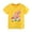 Yellow, variant on MEZZALL Girls Floral Buttrfly Print T Shirt Summer Short Sleeve Cotton Blouse For Toddler Comfort Dailywear 4-5 Years