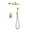 Brushed Gold, variant on Pressure Balanced Complete Shower System With Rough-In Valve