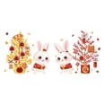 thumbnail image 4 of Adhesivos para ventanas Decorativos a prueba de moho Adorable impermeable año Nuevo para Pegatinas para ventanas para superficies de vidrio Macarena etiqueta de la ventana, 4 of 8