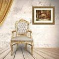 thumbnail image 3 of Monticelli, Adolphe 24x19 Gold Ornate Wood Framed with Double Matting Museum Art Print Titled - The Kitchen of the Rotisserie des Deux Paons, 3 of 4