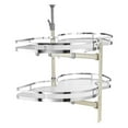 thumbnail image 1 of KFFKFF Swing Right Blind Corner Cabinet, Pull Out Organizer for 36 inch Width Blind Cabinet, 2 Tier Height Adjustable Swing Tray, Soft Close Kitchen Cloud Blind Organizer, Right Open, 1 of 9