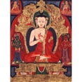 thumbnail image 3 of Anonymous 12x14 Black Modern Framed Museum Art Print Titled - Buddha Vairocana, 3 of 5