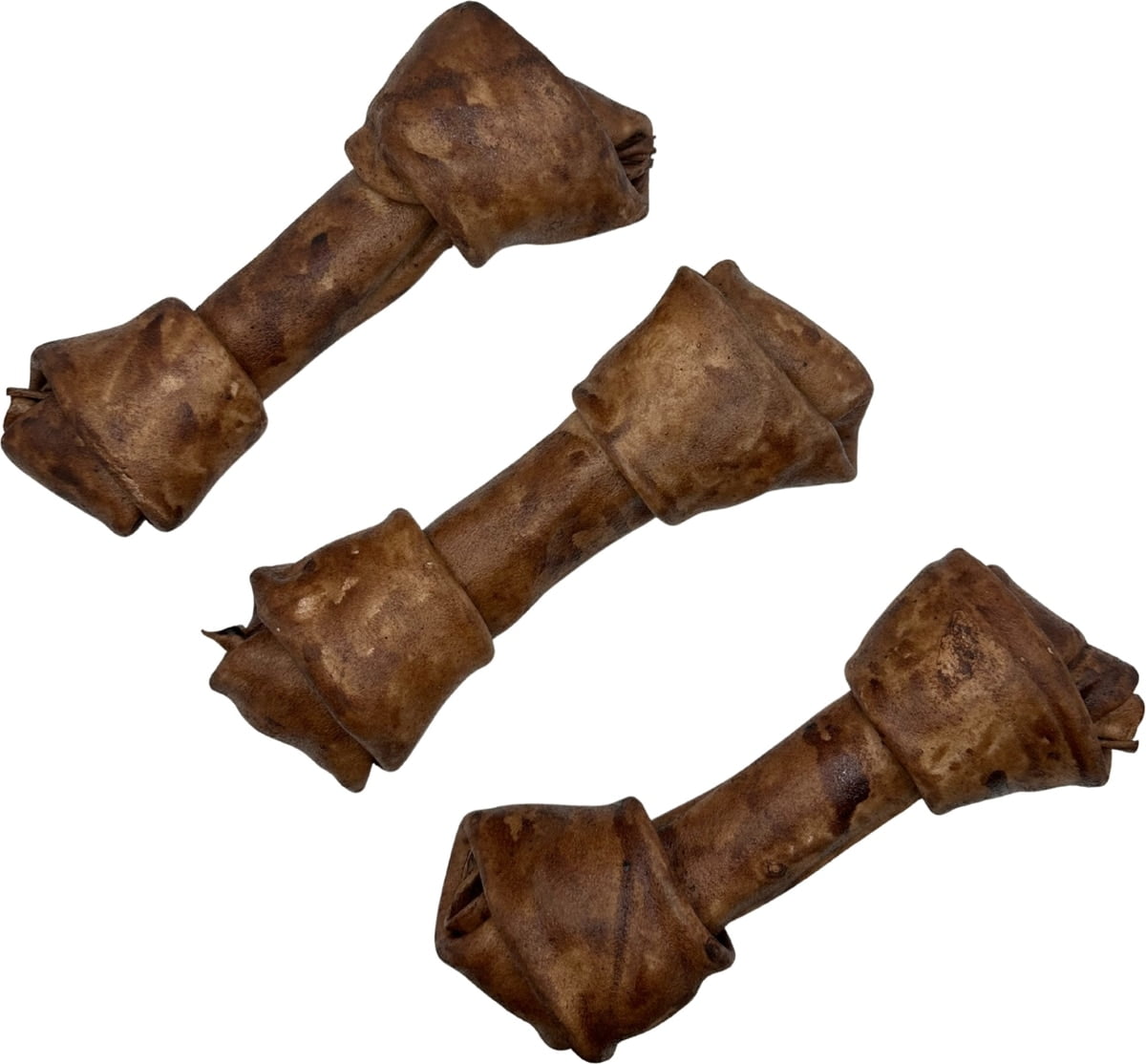 Knotted 8 to 9-in Beef Flavor Rawhide Bone Dog Treats, 10 CT