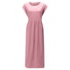 thumbnail image 4 of TopLLC Vestidos de verano para mujer,Vestido largo para mujer,Vestido largo de algodón con cuello redondo, sin mangas, cuello redondo, estilo retro, talla grande,Vestidos de verano para mujer,Pink,M, 4 of 6