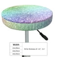 thumbnail image 4 of KLL Beautiful Glitter Round Bar Chair Cushion Cover 12 inch ,Bar Stool Protector with Elastic, Soft Washable, 4 of 6