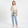 thumbnail image 6 of Wynndora Women's Crossbody Bag, Quilted PU Leather Heart Clasp, Green, 6 of 8