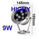 thumbnail image 3 of Luz LED subacuática IP68, 3 W, 6 W, 9 W, 12 W, 18 W, 24 W, 36 W, RGB, para exteriores, jardín, piscina, fiesta, paisaje, CC de 12 V y 24 V, 3 of 5