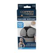 Copper Fit Health Plus Posture Corrector Brace, Reduce Neck, Back and Shoulder Pain, Black