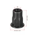 thumbnail image 2 of M6 Rivet Nuts, Thread Half Hexagonal Carbon Steel Zinc-Plated Flat Head Threaded Insert Nut Black 20 Pcs, 2 of 7