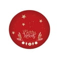 thumbnail image 2 of Hometravel Christmas Tree Skirt Mat, Round Non-Slip Floor Carpet for Xmas Tree, Festive Holiday Decor for Living Room, Bedroom, Seasonal Celebration, 2 of 8