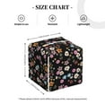 thumbnail image 4 of Zufioo Daisies Flowers Tissue Box Cover, Tissue Box Cover Holder Square PU Leather for Bathroom Vanity, Countertops, Dressers, Night Stand, Parlors and Offices, 4 of 7