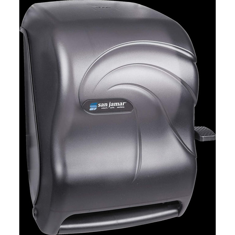 Lever Roll Towel Dispenser, Oceans, 12.94 x 9.25 x 16.5, Black Pearl