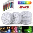 thumbnail image 1 of Set of 4 13LEDs RGB Underwater Lights Waterproof Aquarium Pool Pond Lighting with Remote Control, 1 of 5