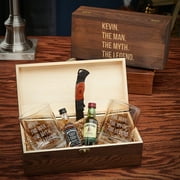 Angle View: The Man, The Myth, The Legend Personalized Whiskey Gift Box Set