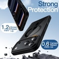 thumbnail image 5 of JETech Magnetic Case for iPhone 18 Pro Max |Compatible with MagSafe, Solid Color TPU Frame (Black), 5 of 7
