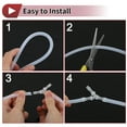thumbnail image 7 of Unique Bargains Plastic Hose Barb Fitting 5/8" 1/2"BSPT Male Thread Straight Pipe Connector 5 Pcs, 7 of 7