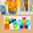 thumbnail image 1 of Figuras de animales de , rompecabezas de juguete, desarrollo cerebral, reconocimiento de animales Montessori para , regalo de cumpleaños, juguete de fiesta, juguete Mariposa Macarena Rompecabezas, 1 of 8