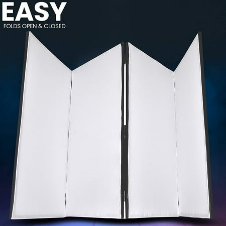 KOJEM DJ Facade 19.5"x 39"x 44" DJ Event Booth Facade Portable Display Booth Cover Screen with Travel Bag Case