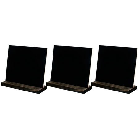 ADDHAT Tabletop Chalkboard Signs Chalk Board Signs Wooden Homeowners Office Use 3pcs