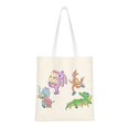 thumbnail image 1 of YFYANG Reusable Cotton Canvas Tote Shopping Bag, Fun Animal Party Washable Portable Grocery Bag for Daily Travel, 1 of 8