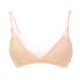 thumbnail image 4 of Suscribirse Bralette con relleno acolchado de encaje floral Sujetador sin cables correas ajustables Bralette cómodo 34AB 1 1, 4 of 5