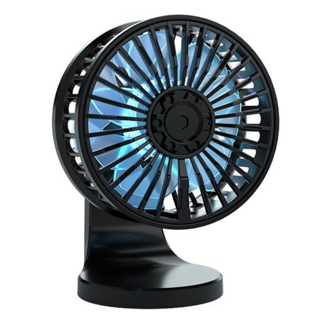 

USB Car Fan for Dashboard Air Circulation Fans with LED Light Three Speeds Cooling Portable Personal Fan for Home Office