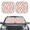 thumbnail image 2 of Goofa Dachshund Dog Heart Pattern 2 Piece Car Windshield Sun Shade Foldable | Front Windshield Shade for Sun, Heat and UV Rays | Sunshade for Car Front Window-Small, 2 of 7