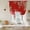 Green Red, variant on Love Heart Valentines Day Balloon Curtains for Living Room/French Door, Botanical Eucalyptus Red Tie Up Curtains 63 Inch Length Energy Saving Kitchen Curtains Shades for Windows 42"x63"