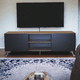 thumbnail image 1 of Mueble para TV Hogare Italy Parota Negro Centro de entretenimiento HOGARE Italy, 1 of 11