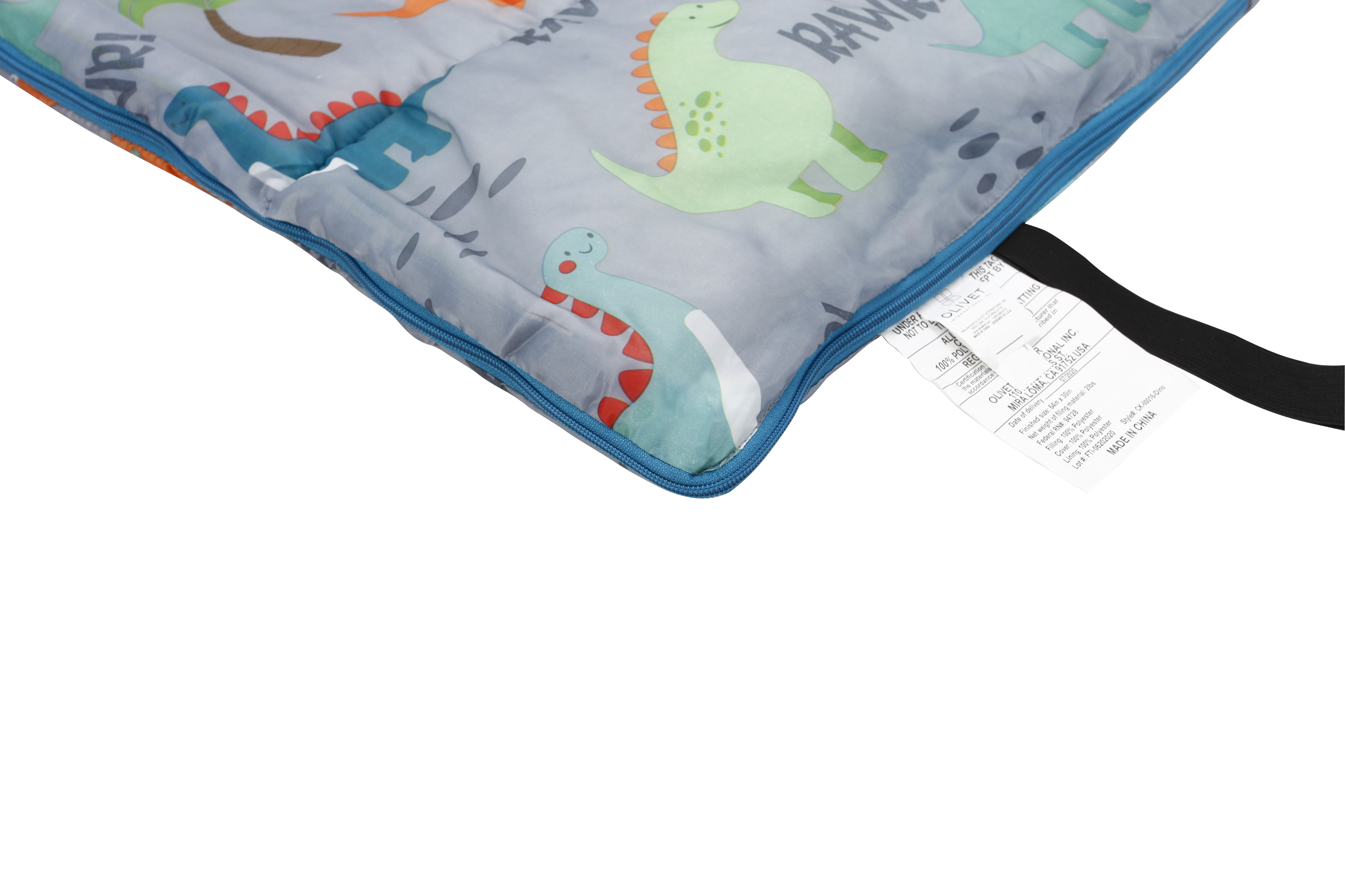 CRCKT Kids Rectangular Sleeping Bag,  °50F Rating, Multi-Color Dino Print - image 3 of 5