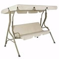 thumbnail image 2 of Cubierta para silla de columpio para jardín al aire libre, patio, asiento para silla de columpio y cubierta superior, toldo para sombrilla, beige Methold HA005105-13, 2 of 6