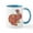 White/Blue Inside, variant on CafePress - Colorful Floral Easter Bunny Mugs - 11 oz Ceramic Mug - Novelty Coffee Tea Cup
