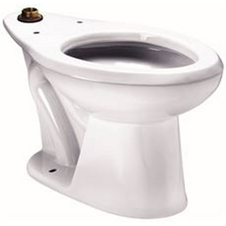 - Sloan Standard Height Universal Toilet Bowl, Elongated, Top Spud, 1.1 To 1.6 Gpf