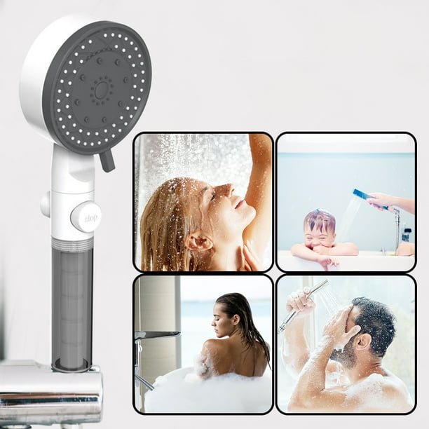 Cabezal de ducha con filtro One Key Stop Water Cabezal de ducha de gran flujo Accesorios de baño