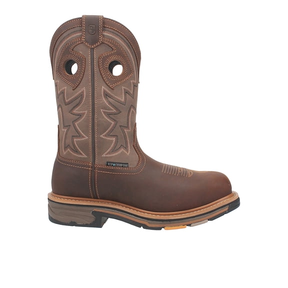 Dan Post Men's Kirk 11" Pull-On Waterproof Work Boot Broad Square Toe - DP56456 9 D(M) US