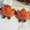 thumbnail image 4 of christmas tree ornaments Red Maple Leaf Plushs Toy Pendant Doll Keychain Christmas Atmospheres Decoration christmas decorations for tree, 4 of 7