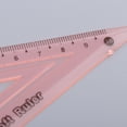 thumbnail image 3 of Plantilla de regla recta geométrica de regla triangular con transportador de plástico suave, 3 of 9