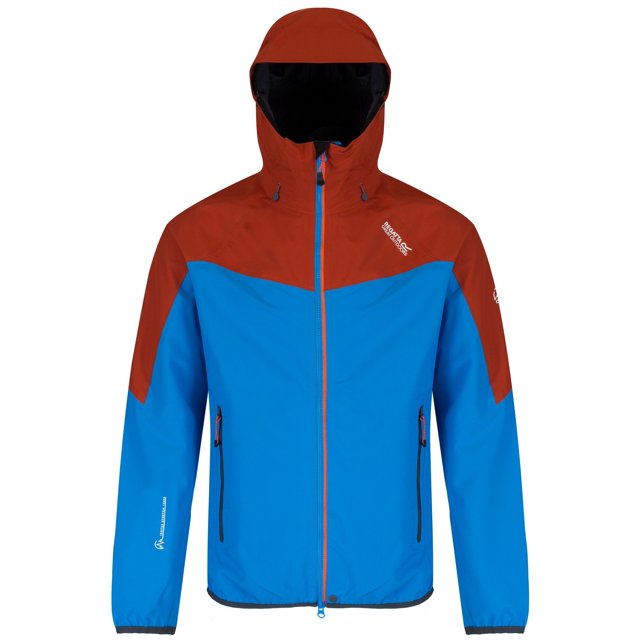 Regatta Great Outdoors - Chaqueta ligera impermeable modelo Imber II para hombre (Azul Hidro/Teca) Regatta UTRG2474_hydroblueburnttikka